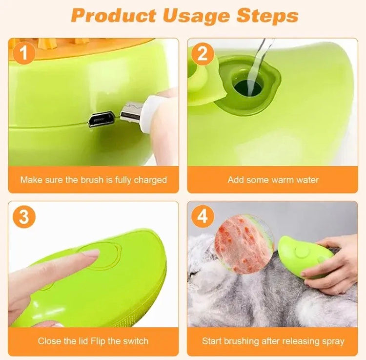 Pet Grooming Massage Comb, Soft Silicone Steam Brush For Cat, Hair Removal Comb Anti Flying Brush Pet Grooming Massage Comb, Soft Silicone Steam Brush For Cat, Hair Removal Comb Anti Flying Brush
